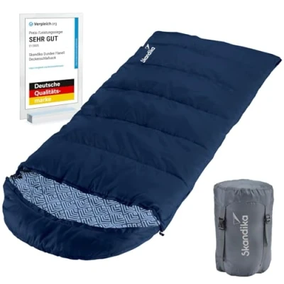 Abbildung von Skandika Kinderschlafsack Dundee Junior, Baumwolle, wasserabweisend, 3 Jahreszeiten, für Kinder, bis 15 C