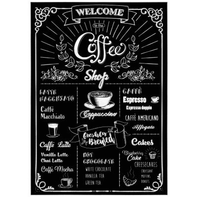 Abbildung von Komar Wandtattoo &quot;Coffeeshop&quot;, (1 St.), 50x70 cm (Breite x Höhe), selbstklebendes