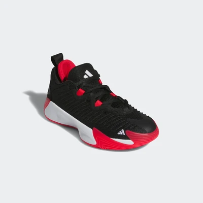 Abbildung von adidas Performance Initiation Unisex Basketballschuh für Kinder, Größe: 36, Core black/white/pure ruby Schuhe