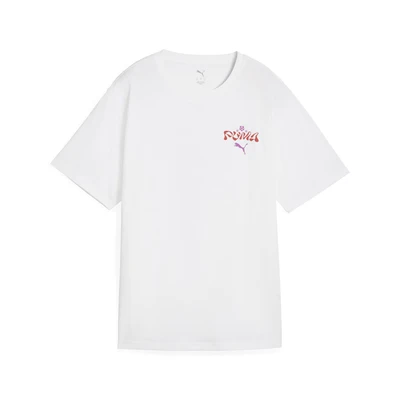 Abbildung von Puma Floral Tshirt print, Damen, Größe: Small, White