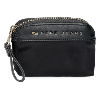 Abbildung von Pepe Jeans Joumma Bags Morgan Casual Tagesrucksack, Reisetaschen, beige und Schwarz, Kunstleder für Damen, Talla única, Runde Geldbörse