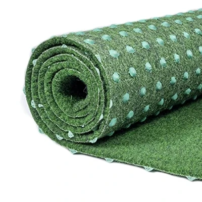 Abbildung von Carpeto Rugs Kunstrasen Balkon Teppich Wasserfest Kunstrassenteppich Outdoor Rasenteppich Meterware mit Noppen Kunstgras Balkonteppich Grün 200 x 800 cm