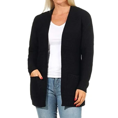 Abbildung von Vero Moda NO NAME LS NOOS Strickjacke, Damen, Größe: Medium, Black