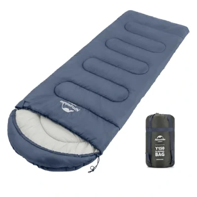 Abbildung von Naturehike Deckenschlafsack,3 Jahreszeit Wasserdicht Ultraleicht für Erwachsen Kinder über 7 Grad Camping Wandern Outdoor Aktivitäten 220 x 85CM mit Tragetasche