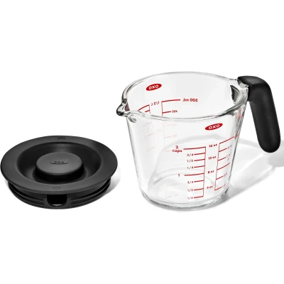 Abbildung von OXO Messbecher mit Glasdeckel, 500 ml