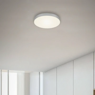 Abbildung von BRILONER LED Deckenlampe rahmenlos, warmweiße Lichtfarbe, 16 Watt, 1600 Lumen, Lampe, Deckenleuchte, Wohnzimmerlampe, Schlafzimmerlampe, Küchenlampe, 21,2x3,6 cm, Silberfarbig
