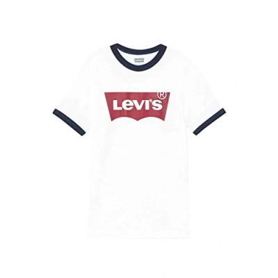Abbildung von Levi&#039;s Batwing Ringer TEE Tshirt print für Kinder, Größe: 92, White