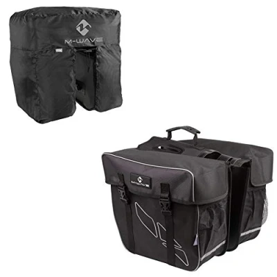 Abbildung von M Wave Gepäckträgertasche Amsterdam Double, schwarz, 30 l
