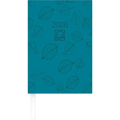 Abbildung von Wochenbuch türkis 2026 Bürokalender 14,6x21 cm 1 Woche auf 2 Seiten 128 Notizbuch Blauer Engel 766 0717