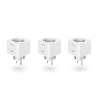 Abbildung von Hama WLAN Steckdose, 3er Pack (Smart Steckdose mit Matter Smart Home, universal, gesteuerte App und Sprachsteuerung, Home als Zeitschaltuhr, 3680W)