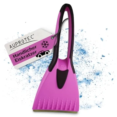 Abbildung von AUPROTEC Eiskratzer Messing 2K / Auto Messingklinge &amp; Rutschfester Softgriff/Scheibenkratzer Auto/Schneekratzer Auto/Scheibenkratzer Winter/Eisschaber Pink