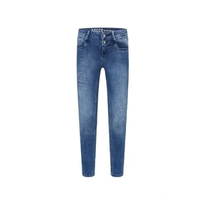 Abbildung von SOCCX Slim fit Jeans, mit normaler Leibhöhe