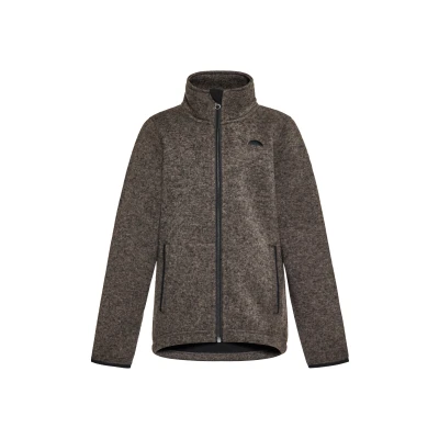 Abbildung von SCHMUDDELWEDDA Strickfleecejacke 128 / Grau Melange 100% recyceltes Polyester