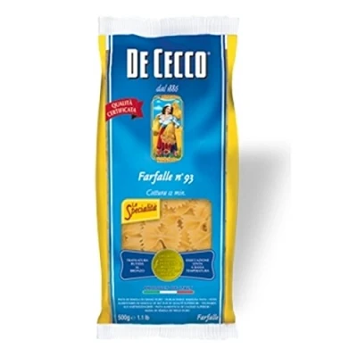 Abbildung von Nudeln Pasta Farfalle n 93 5 x 500 gr. De Cecco