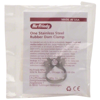 Abbildung von Kofferdam Klammer Satin Steel Figur 14 OK rechts/UK links Molaren Stück