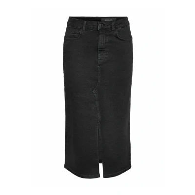 Abbildung von Noisy May ROCK MIDI Jeansrock, Damen, Größe: XS, Black denim