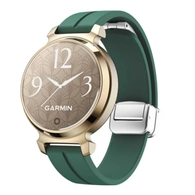 Abbildung von GIOPUEY Armband Kompatibel mit Garmin Lily 2, Weiches Silikon [Verschleißfest] [Atmungsaktiv] Ersatzarmband Army Green