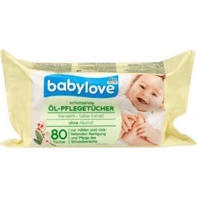 Abbildung von babylove Feuchttücher Öl Pflegetücher, 1 x 80 Stück