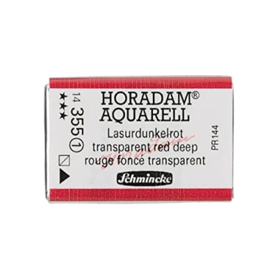 Abbildung von Schmincke HORADAM® AQUARELL feinste Künstler Aquarellfarben, 355 Lasurdunkelrot, 14 043, 1/1 Näpfchen