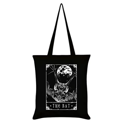 Abbildung von Deadly Tarot The Bat Tragetasche Schwarz 38x42cm