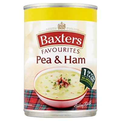 Abbildung von Baxters Favoriten Pea &amp; Schinken Suppe (400 g) Packung mit 6