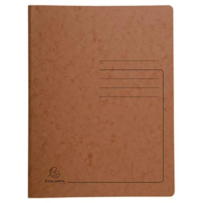 Abbildung von Exacompta 240238E Spiralhefter aus extra starkem Colorspan Karton für DIN A4 24 x 32cm bedruckt bis zu 300 Blatt tabak Hefter ideal Büro und Schule