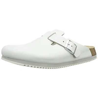 Abbildung von Birkenstock Clogs Boston Pantolette flach, Größe: 39, White Schuhe