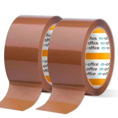 Abbildung von m office Klebeband, braunes Rolle für Kartonverpackungen, Versand, Umzug und Handwerk, sichere robuste Versiegelung, Klebeband (22 Stück, 36 mm x 120 m)