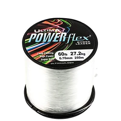 Abbildung von Ultima Powerflex Hohe Festigkeit Schlagschnur 115gr Spule, Transparent, 0.65mm 50.0lb/23.0kg, durchsichtig