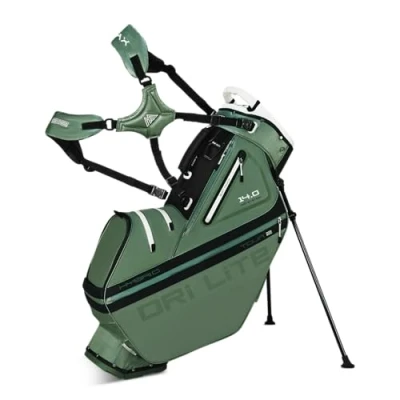 Abbildung von Dri Lite Hybrid Tour 2 Wasserfeste Golftasche Standbag Olivgrün