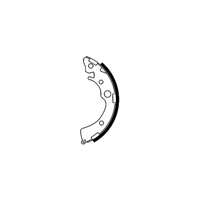 Abbildung von TEXTAR 91048700 Bremsbacken 180 31 ohne Handbremshebel HONDA: Civic V Hatchback