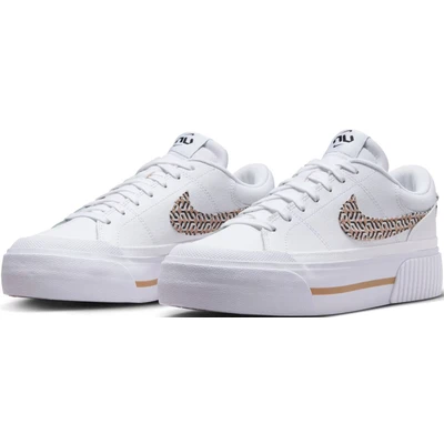 Abbildung von Nike Sportswear WMNS Court Legacy LIFT Sneaker low, Damen, Größe: 42.5, White/hemp/black Leder und lederimitat