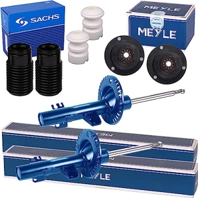Abbildung von 2x Meyle Stoßdämpfer + Domlager Protection Kit vorne passend für 3er E36 Limo Cabrio Coupe