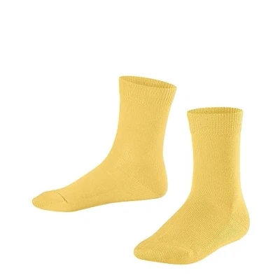 Abbildung von FALKE Unisex Kinder Family K SO Socken, Blickdicht, Gelb (Sun 1180), 39 42 (13 16 Jahre)