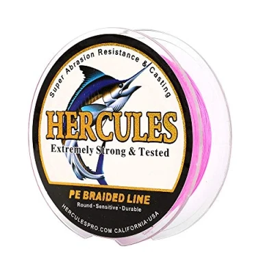 Abbildung von HERCULES Super Cast 100m 2000m Yards Geflochtene Angelschnur 10lb 300lb Test für Salzwasser Süßwasser PE Geflecht Fischdraht Superline 8 Stränge
