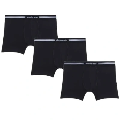 Abbildung von ABANDERADO Herren Pack De 3 Boxers Con Cinturilla Extra Suave Boxershorts, Schwarz, Large