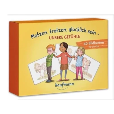 Abbildung von Motzen, trotzen, glücklich sein Unsere Gefühle: 40 Bildkarten für die Kita (40 Kindergarten, etc.: Praxis und Spielideen Kinder)
