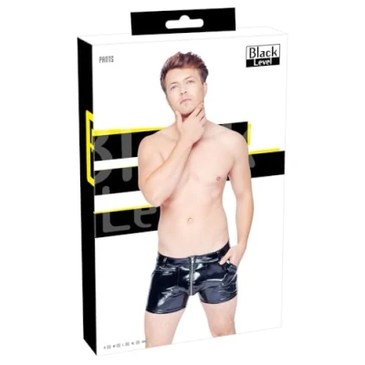 Abbildung von Pants aus Lack mit unterlegtem Front Reißverschluss