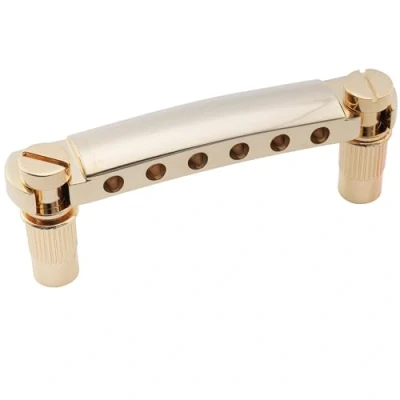 Abbildung von Musiclily Pro 52,5mm Tune O Matic Saitenhalter Stop Bar Tailpiece für 6 saitige Epiphone Les Paul SG Style E Gitarre, Gold