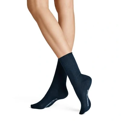 Abbildung von Hudson 1 PAAR Relax SOFT Komfortbund Einfarbig Socken, Damen, Größe: 35 38, Marine