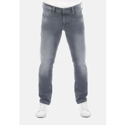 Abbildung von MUSTANG Herren Jeans Oregon Tapered Fit Stretch Denim Hose 99% Baumwolle Blau Grau Schwarz W30 W40, Größe:W 30 L 32, Farbauswahl:Light Grey (1009375 313)