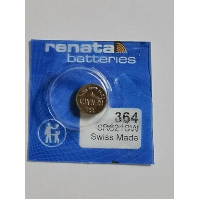 Abbildung von Renata 364 SR621SW Uhrenbatterie (Silberoxid, 1,55 V, Blisterpackung), 1 Stück