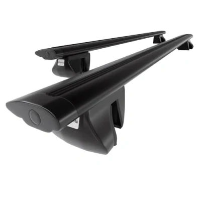 Abbildung von Mossa Alu Dachträger kompatibel mit Ford Ranger Pick Up (2011 2022) schwarz Dachgepäckträger Reling 2