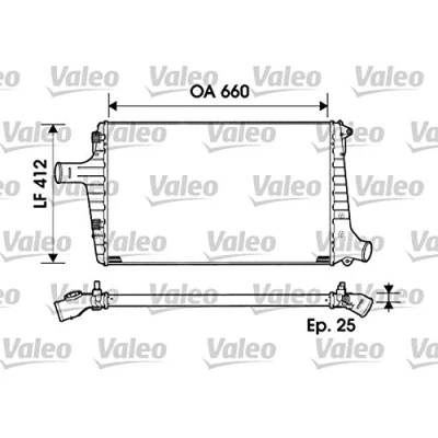 Abbildung von VALEO Ladeluftkühler, Ladegerät 817865 AUDI [A6]