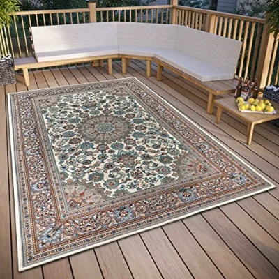 Abbildung von HANSE Home Teppich &quot;Kadi&quot;, rechteckig, In &amp; Outdoor, Teppich, Wetterfest, Balkon, Garten, Wohnzimmer, Orient
