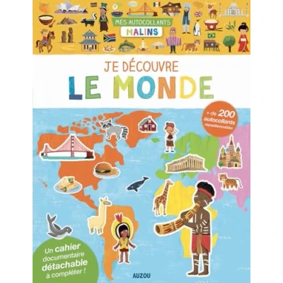 Abbildung von MES autocollants MALINS JE DÉCOUVRE MONDE: + de 200 repositionnables