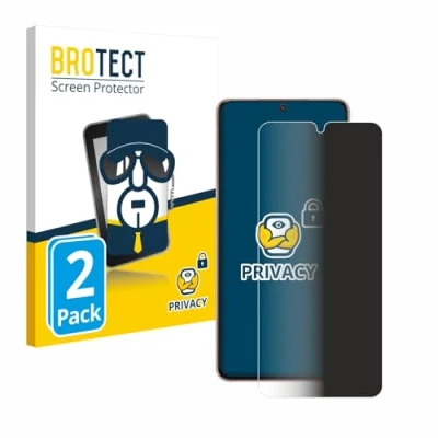 Abbildung von BROTECT (2 Stück Anti Spy Blickschutzfolie für Samsung Galaxy S21 / 5G Privacy Screen Protector [Displayschutz Folie, Sichtschutz, Blaulichtfilter]