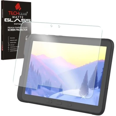 Abbildung von TECHGEAR Matt Glas kompatibel mit Samsung Galaxy Tab Active Pro 10.1 Zoll (SM T540 / T545 T547), Matte Blendschutz Schutzfolie Auflage, Original gehärtetes Displayschutzfolie