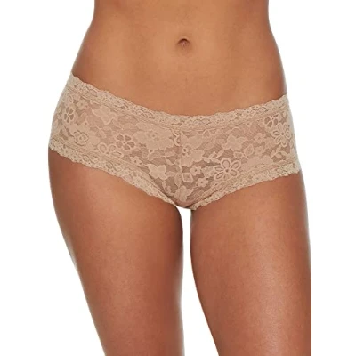 Abbildung von Hanky Panky Daily Lace Boyshort Beige Nylon Small Damen