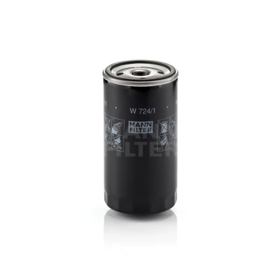 Abbildung von MANN FILTER W 724/1 Ölfilter 3/4 16 UNF mit zwei Rücklaufsperrventilen Anschraubfilter FORD: ESCORT 4, FIESTA 2, 3